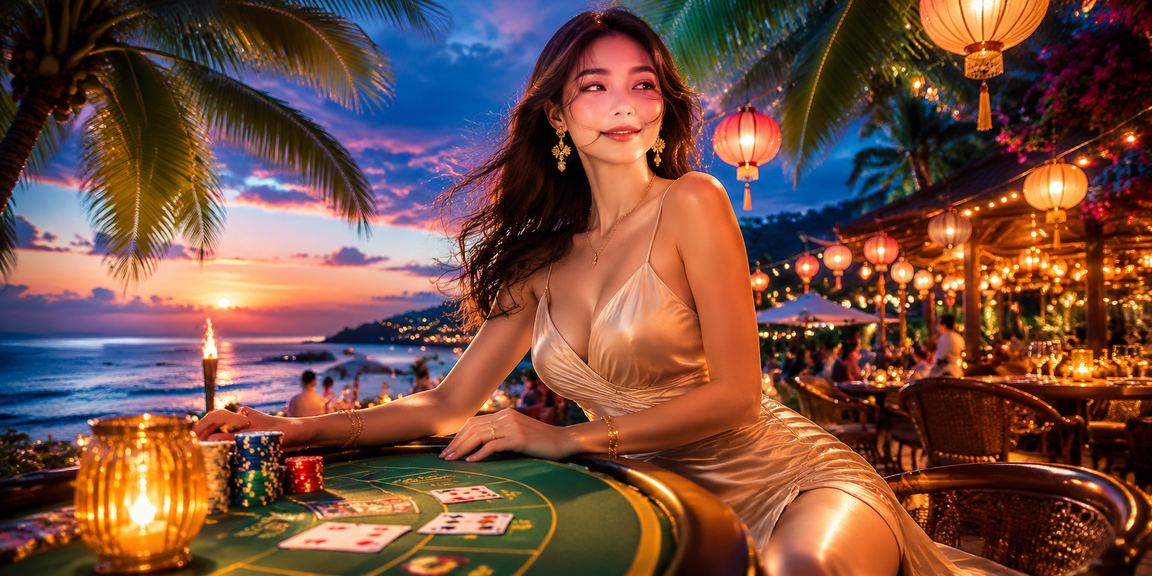 Dealer chuyên nghiệp tại bàn Baccarat live casino Sài Gòn trong không gian sang trọng