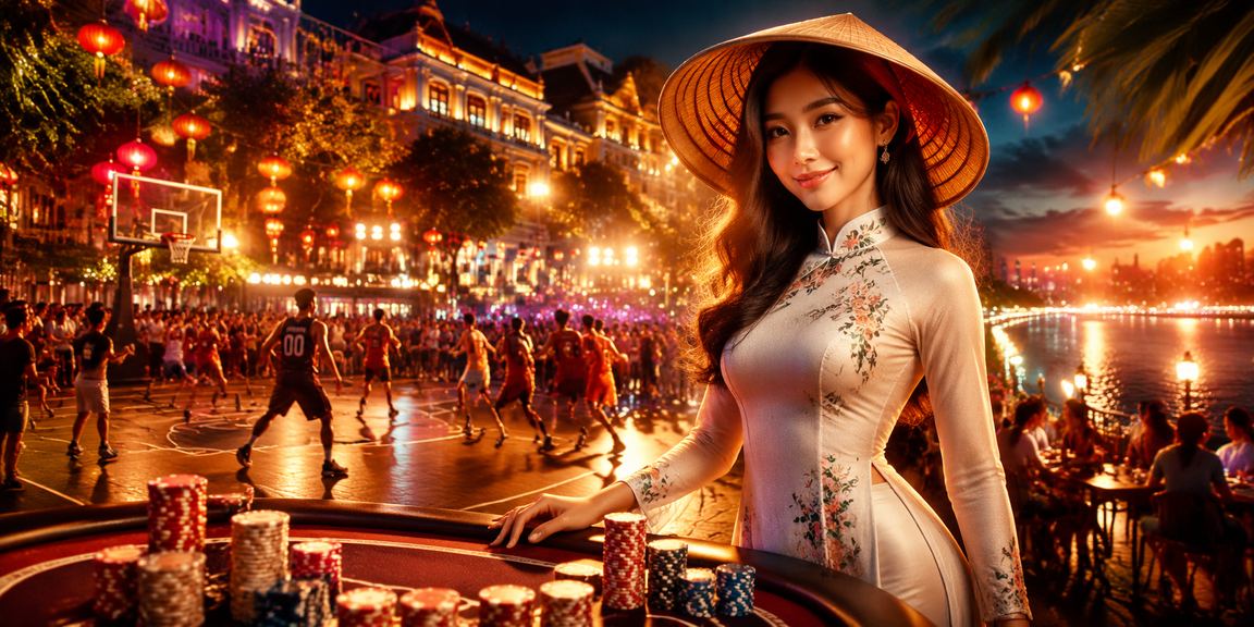 Cảnh giải trí casino trực tuyến tại Việt Nam với giao diện tiếng Việt trên thiết bị di động